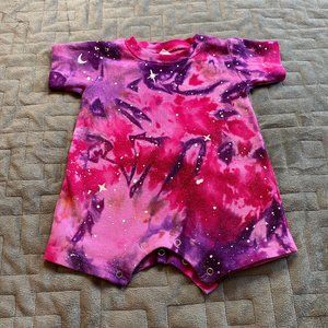 Galaxy Dyed Baby Romper || 12-18 Months